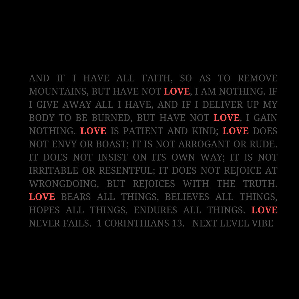 "Love Never Fails" Short-Sleeve Unisex T-Shirt