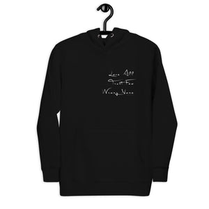 "Love All. Trust Few. Wrong None." Unisex Hoodie