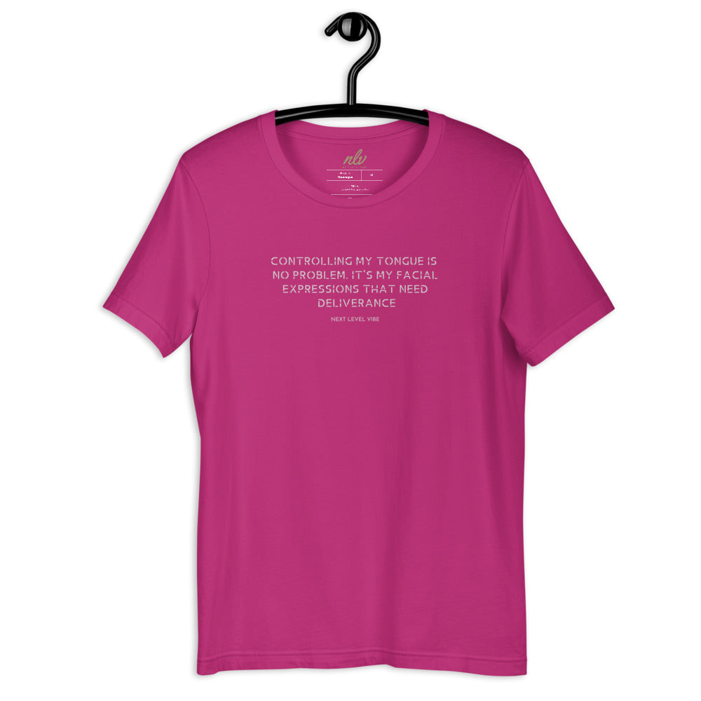 "Blame it on the facial expressions" Short-Sleeve Unisex T-Shirt