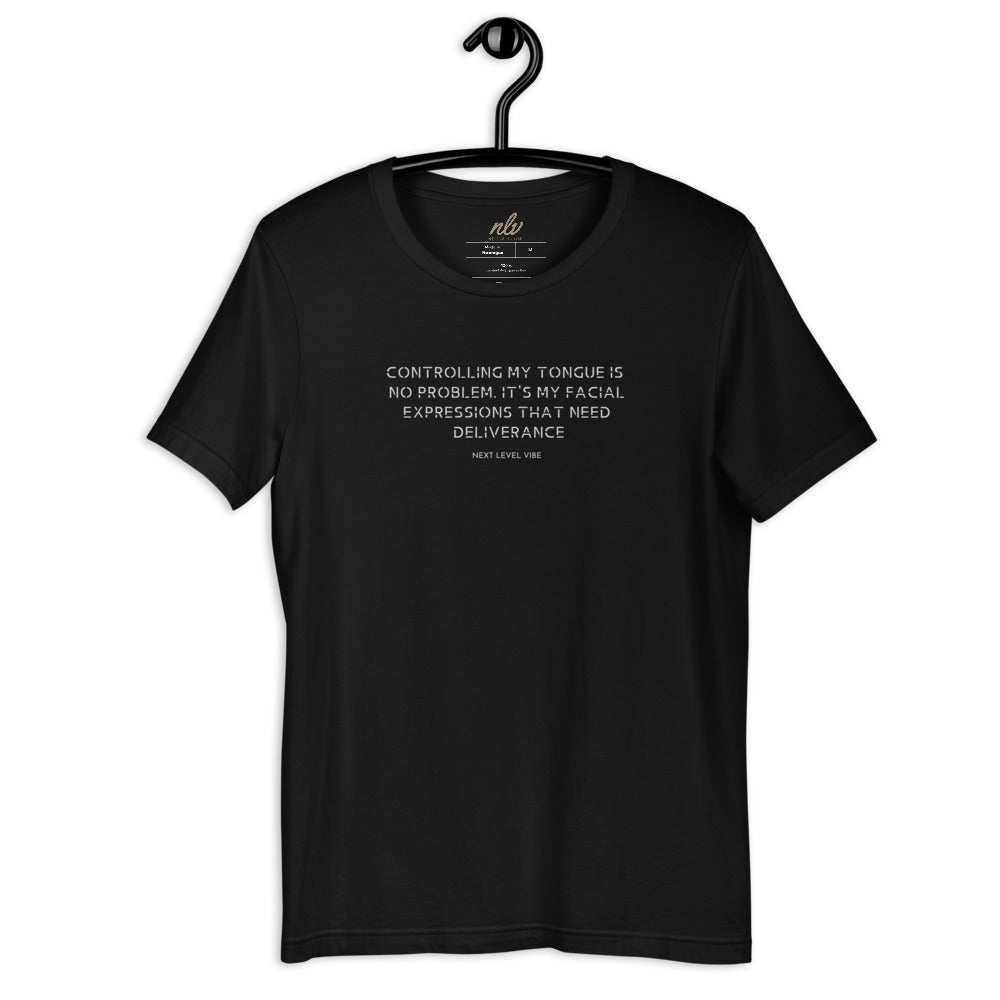 "Blame it on the facial expressions" Short-Sleeve Unisex T-Shirt