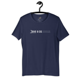 "You Are Free Indeed" Short-Sleeve Unisex T-Shirt